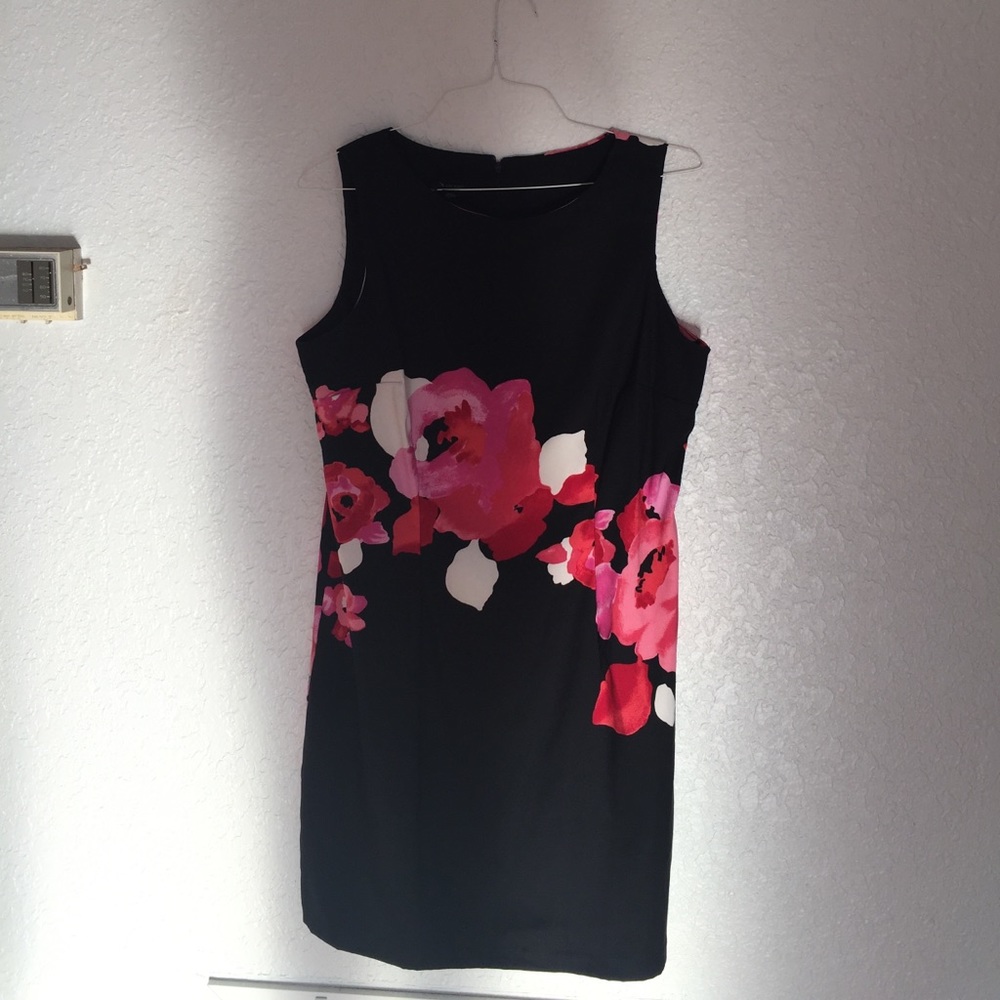 Flower dress spandex size 16